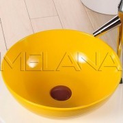Фигурный умывальник Melana T4004-B6 желтый