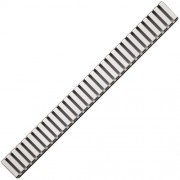 Решетка для водоотводящих желобов Alcaplast (APZ1, APZ4, APZ12) дизайн LINE, нерж. сталь, глянцевая