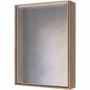 Зеркало-шкаф RAVAL Frame 60 Дуб трюфель с подсветкой, розеткой (Fra.03.60/DT)