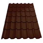 Металлочерепица "Монтеррей"-15 RAL 8017 шоколадно-коричневый 0,5*1190